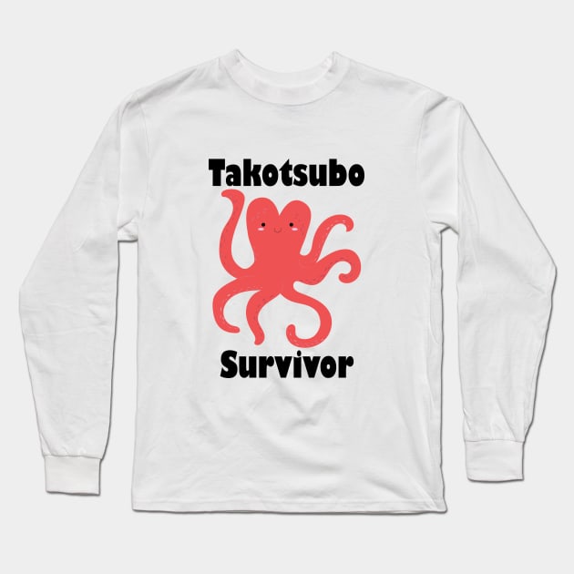 Takotsubo survivor Long Sleeve T-Shirt by kikibul
